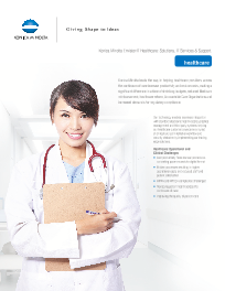 KM, Healthcare, Brochure, Konica-Minolta, Prior & Nami Business Systems