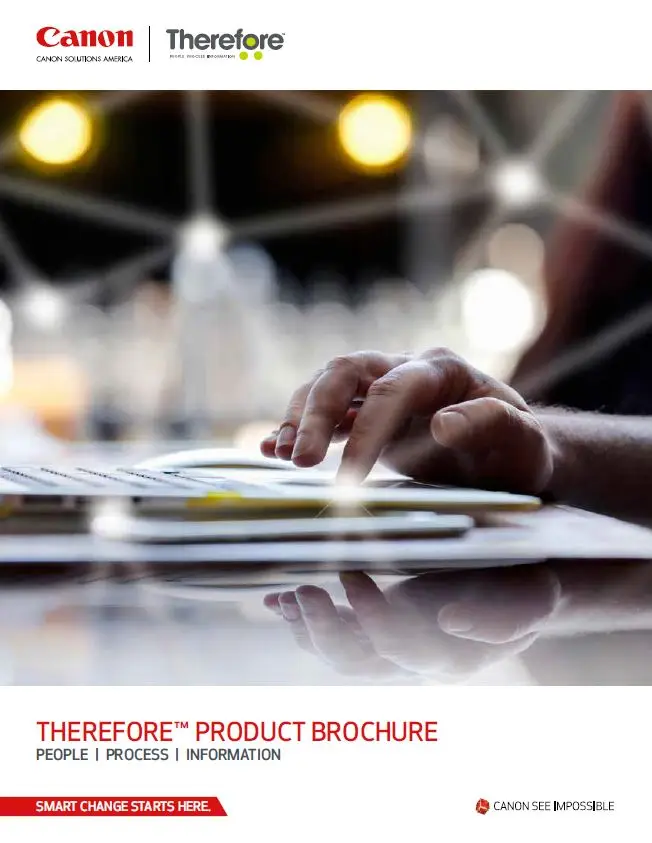 brochure, canon therefore, Prior & Nami Business Systems
