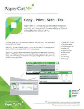 Papercut, Mf, Ecoprintq, Prior & Nami Business Systems