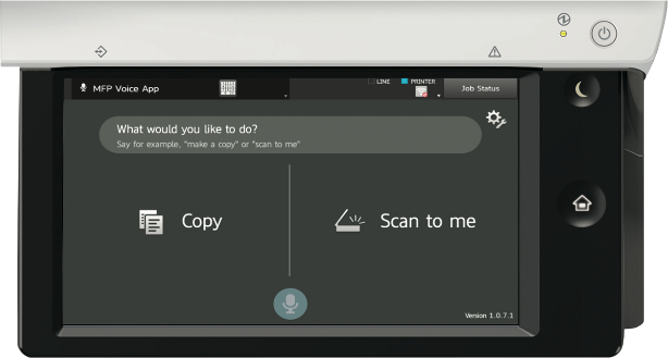Mfp Voice Screen, Sharp, Prior & Nami Business Systems